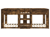 Bunk Bed for Kids Smoked Oak 90 x 190 cm Engineered Wood 3410399