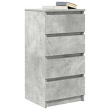 Sideboard Concrete Grey 37.5x35x76 cm Engineered Wood 861754