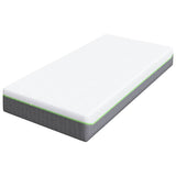 Mattress White and Grey 90 x 190 cm Pocket Spring 4106361