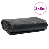 Tarpaulin Black 5x8 m 650 g/m² 156081