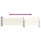 Patio Retractable Side Awning 60x300 cm Cream 48353