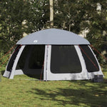 ZNTS Pool Tent with Removable Fly & Mesh Walls Grey 510x510 cm 4100636