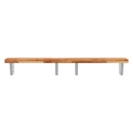 ZNTS Basin Shelf Wall Mounted Steel and Solid Wood Acacia 3302750