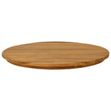 Table Top 60 x 3.5 Round Solid Teak Wood Natural 42033151
