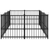 Outdoor Dog Kennel Steel 5.63 m 3124599