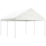 Gazebo with Roof White 4.46x4.08x3.22 m Polyethylene 3155510