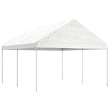 Gazebo with Roof White 4.46x4.08x3.22 m Polyethylene 3155510