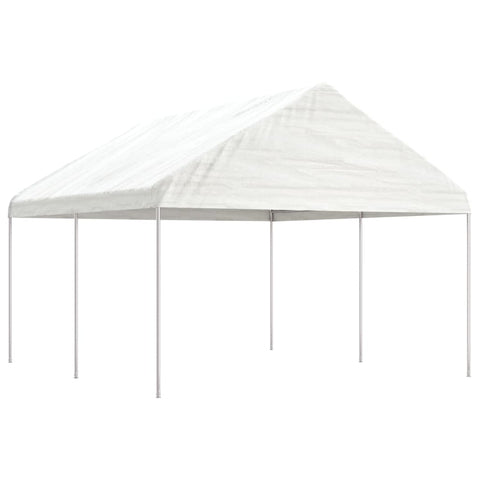 Gazebo with Roof White 4.46x4.08x3.22 m Polyethylene 3155510