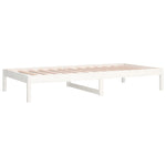 ZNTS Day Bed without Mattress White 90x200 cm Solid Wood Pine 820413