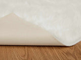 Faux Sheepskin Rug TAFALLA White 80 x 250 cm Polyester 42021458