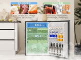 91 Litre Freestanding Under Counter Fridge Freezer, Small Fridge with Chiller Box, Adjustable T3398P343463