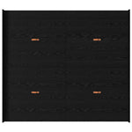 Storage Bed Frame Black oak 180 x 200 cm Engineered wood 3335270