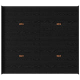 Storage Bed Frame Black oak 180 x 200 cm Engineered wood 3335270