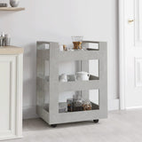 Kitchen Trolley Concrete Grey 60x45x80 cm Engineered Wood 816820