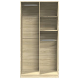 Wardrobe Sonoma Oak 100x50x200 cm Engineered Wood 3307767