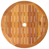 Garden Table Natural Wood Solid eucalyptus wood Small Foldable 312455