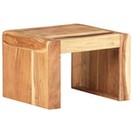 ZNTS Side Table 43x40x30 cm Solid Acacia Wood 323588