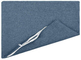 Cushion with Pillow HEERLEN 6 pcs Jeans Blue Fabric 926918