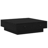 Coffee Table Black Oak 90 x 90 x 28 cm Engineered Wood 868804