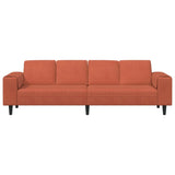 Fabric Sofa with Cushion Red Orange Corduroy fabric 3335107