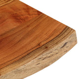 Table Top 60x40x3.8 cm Rectangular Solid Wood Acacia Live Edge 370632