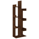 Book Cabinet 48x25.5x140 cm Brown Oak Engineered Wood 816007