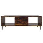Coffee Table Smoked Oak 103.5x60x35 cm Engineered Wood 813179