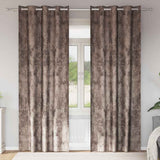 Velvet Curtains 2 pcs Cappuccino 225 x 140 cm Velvet 4107670