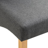 Dining Chairs 4 pcs Gray Fabric 249270