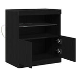 LED Sideboard Black 60.5 x 37 x 67 cm Engineered Wood 863029