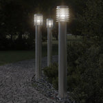 Outdoor Floor Lamp Silver 110cm Stainless Steel 4006359