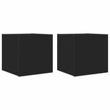 Wall Mounted TV Cabinets 2 pcs Black 30.5x30x30 cm 804485
