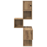 Wall Corner Shelf Artisan Oak 48 x 48 x 120 cm Engineered Wood 8012235