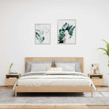 Bedside Cabinets with LED Lights 2 pcs Sonoma Oak 40x39x37 cm 836803