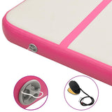 Inflatable Gymnastics Mat with Pump 700x100x20 cm PVC Pink 92688