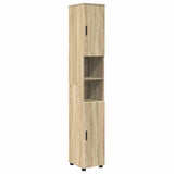Bathroom Furniture Set with Drawer with Shelf 4 pcs Sonoma Oak 3393045