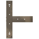 Bar Table Legs T-Shaped 2 pcs Natural Steel 40x35x cm Steel 4013087