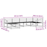 Outdoor Sofa Set 6 pcs Natural Solid Acacia Wood 3367837