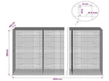Gabion with 5 mm Wire and 5x5 cm Mesh 800x100x200 cm 3464410