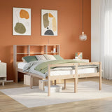 Bookcase Bed without Mattress 160x200 cm Solid Wood Pine 3322020