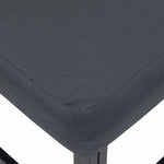 Garden Sofa Set with Cushion Black Aluminium 3378932