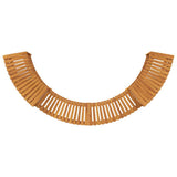 Hot Tub Surround Half-Round Brown 252 x 112 x 55.5 cm 4108126