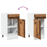 Drawer Bottom Cabinet Lyon Old Wood 40x46x81.5 cm Engineered Wood 856083