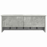 Wall-Mounted Coat Rack with Shelf Concrete Grey 80 x 20 x 30 cm 874342