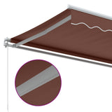 Manual Retractable Awning Brown 400x350 cm 3215387