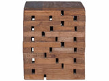 Stool Natural 29 x 29 x 48 cm Solid Reclaim wood 42012388