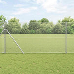 Welded Wire Fence Silver 1.2 x 10 m Steel 42004894
