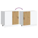 Kitchen Base Cabinet Porto Artisan Oak Engineered Wood 854307