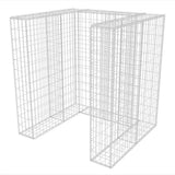 Gabion Single Wheelie Bin Surround Steel 110x100x120 cm 142558