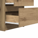 Writing Desk Artisan Oak 140x50x77 cm Engineered Wood 855961